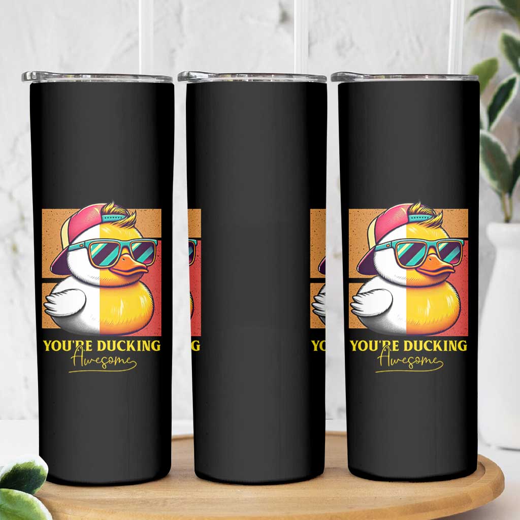 Inspirational Gifts Skinny Tumbler Emotional Positive Support Funny Duck Positive Thank You Gifts