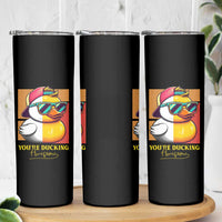 Inspirational Gifts Skinny Tumbler Emotional Positive Support Funny Duck Positive Thank You Gifts