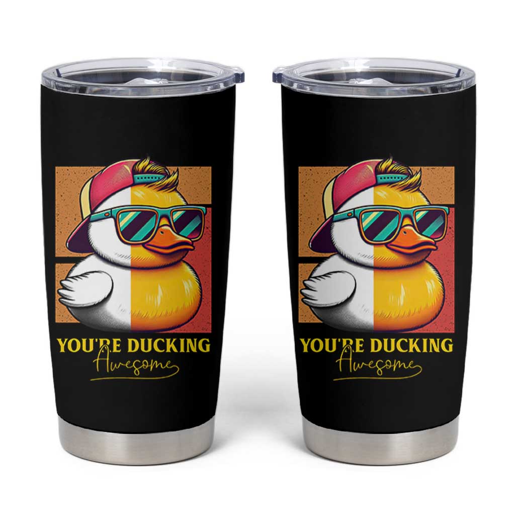 Inspirational Gifts Tumbler Cup Emotional Positive Support Funny Duck Positive Thank You Gifts