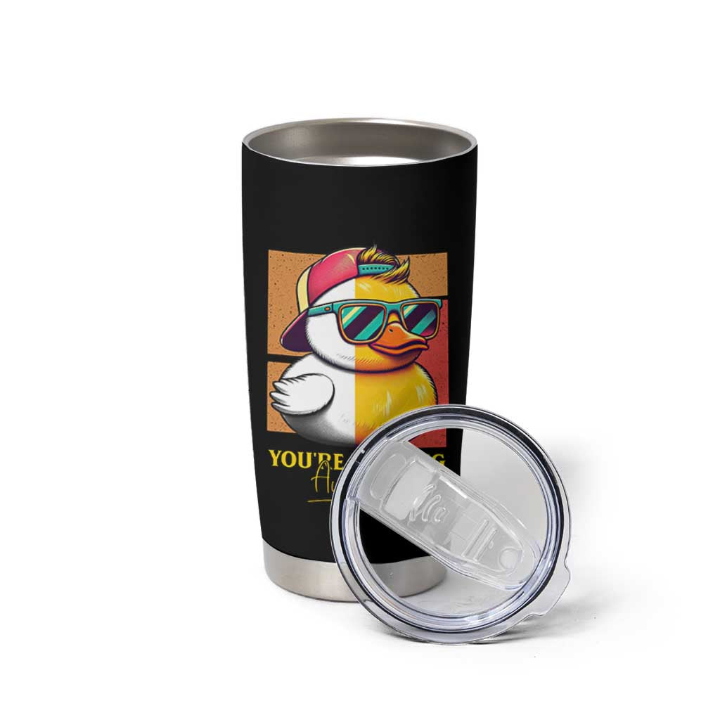 Inspirational Gifts Tumbler Cup Emotional Positive Support Funny Duck Positive Thank You Gifts