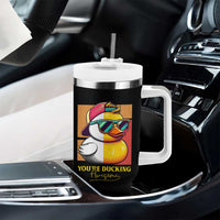 Inspirational Gifts Tumbler With Handle Emotional Positive Support Funny Duck Positive Thank You Gifts