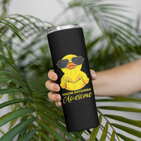 Funny Inspirational Gifts Skinny Tumbler Emotional Positive Support Retro Duck Positive Thank You Gifts