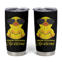 Funny Inspirational Gifts Tumbler Cup Emotional Positive Support Retro Duck Positive Thank You Gifts
