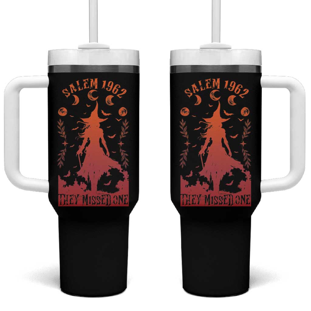 Halloween Witch Tumbler With Handle Salem 1692 They Missed One - Wonder Print Shop