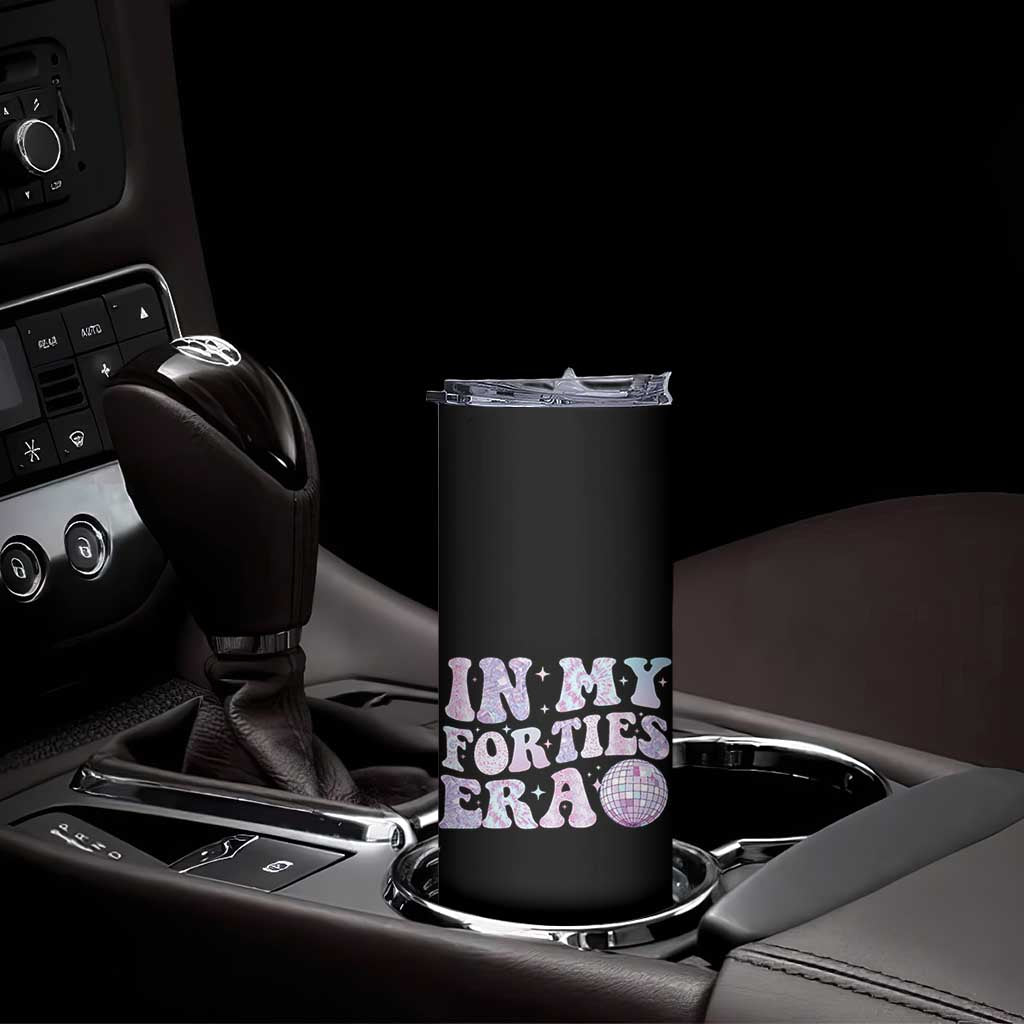 40th Birthday Gifts For Her Skinny Tumbler In My 40s Era 40 Years Old