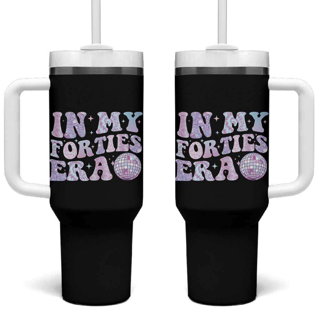 40th Birthday Gifts For Her Tumbler With Handle In My 40s Era 40 Years Old