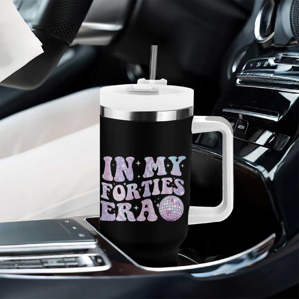 40th Birthday Gifts For Her Tumbler With Handle In My 40s Era 40 Years Old
