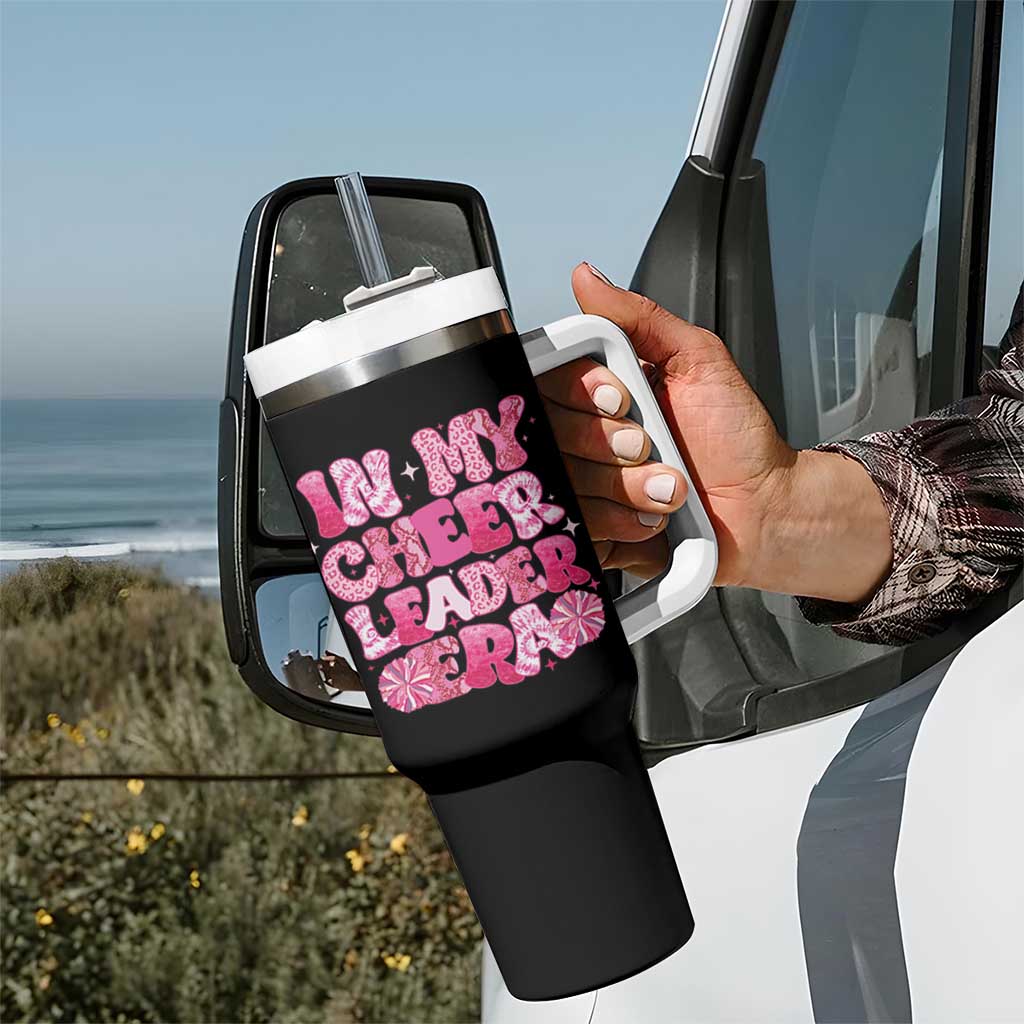 Cheerleader Tumbler With Handle In My Cheerleader Era