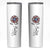 Harris 2024 Election Skinny Tumbler Madam President Vintage Floral Sunflower American Flag - Wonder Print Shop