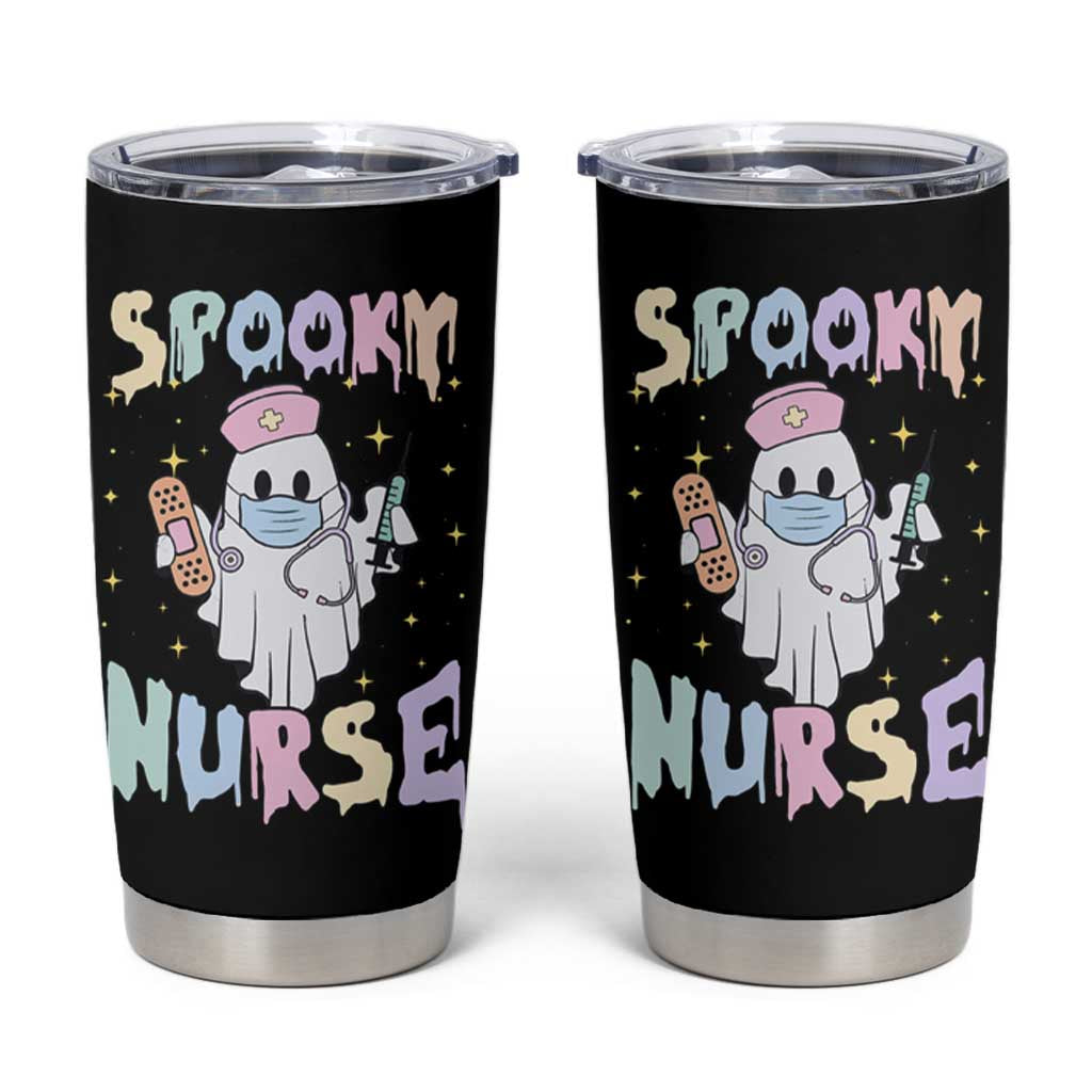 Halloween Nurse Tumbler Cup Spooky Nurse Ghost Nursing Halloween - Wonder Print Shop
