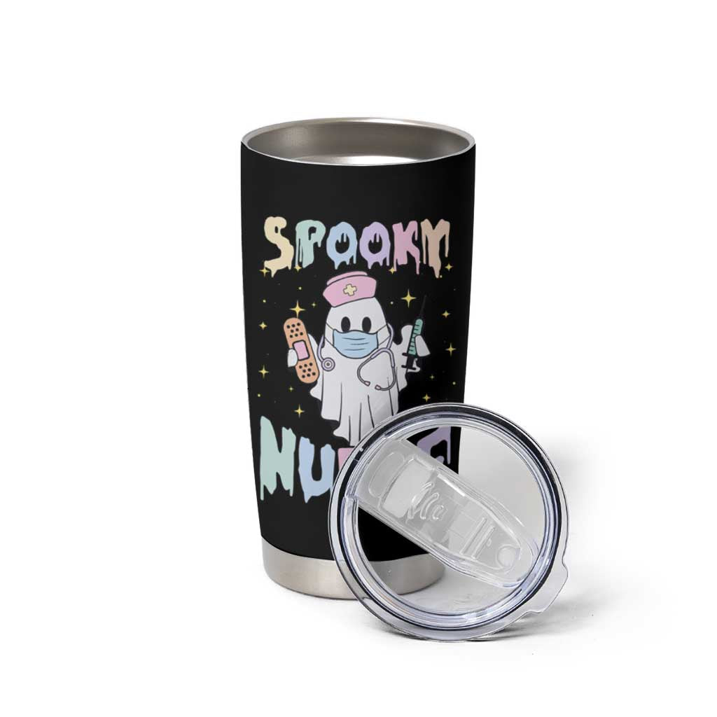 Halloween Nurse Tumbler Cup Spooky Nurse Ghost Nursing Halloween - Wonder Print Shop