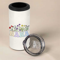 Nana Grandma Gift 4 in 1 Can Cooler Tumbler Grandma's Garden Mother's Day For Grandma Mimi - Wonder Print Shop