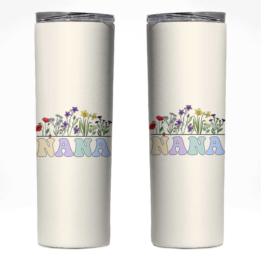 Nana Grandma Gift Skinny Tumbler Grandma's Garden Mother's Day For Grandma Mimi - Wonder Print Shop