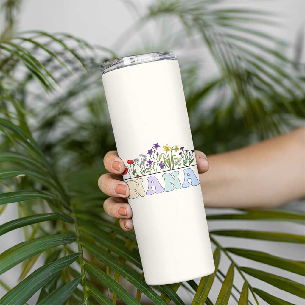 Nana Grandma Gift Skinny Tumbler Grandma's Garden Mother's Day For Grandma Mimi - Wonder Print Shop
