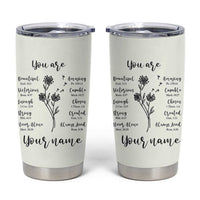 Personalized Christian Gifts for Her Tumbler Cup Custom Name Inspirational Religious Birthday Gift - Wonder Print Shop
