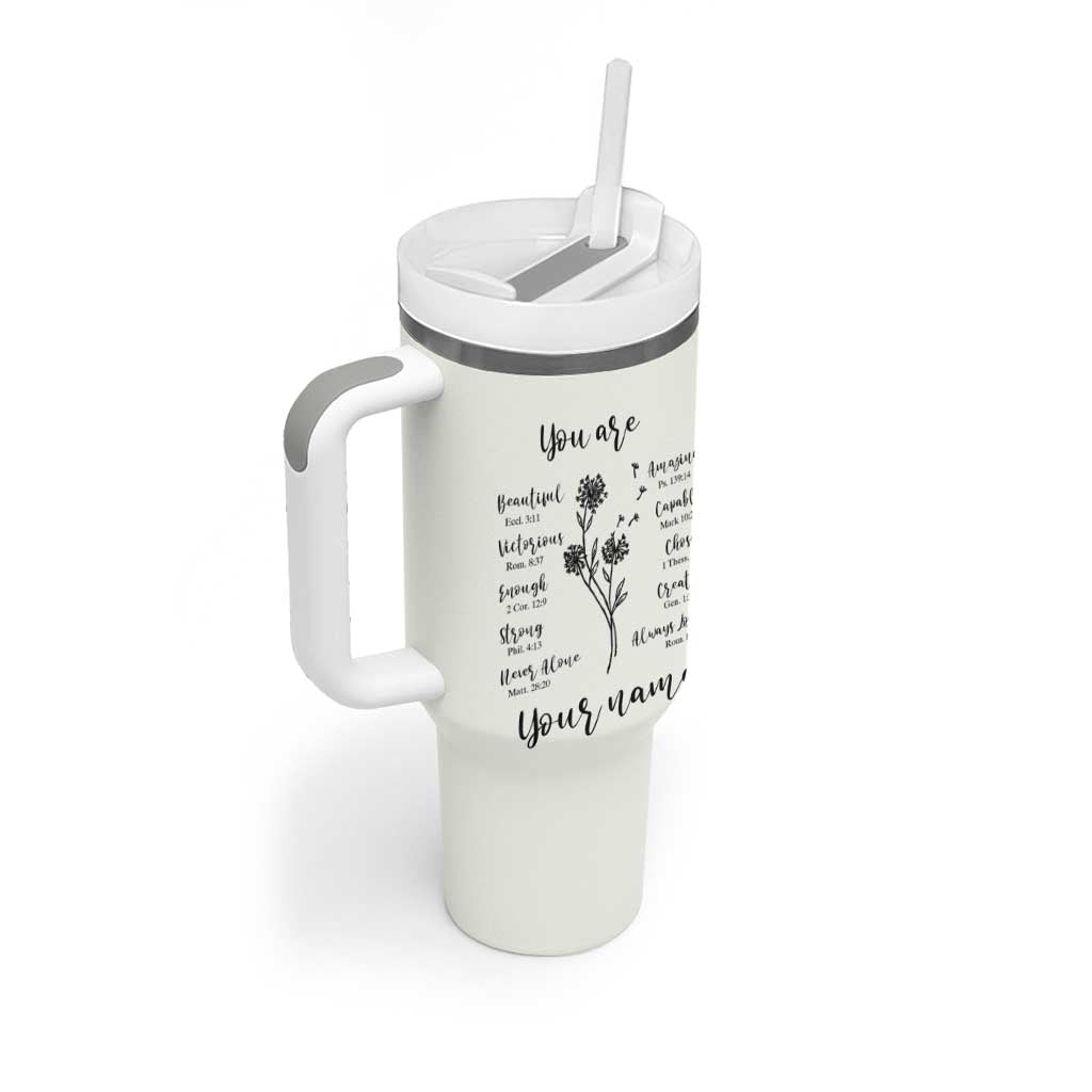 Personalized Christian Gifts for Her Tumbler With Handle Custom Name Inspirational Religious Birthday Gift - Wonder Print Shop