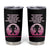 Breast Cancer Awareness Tumbler Cup I'm The Storm Black Women Breast Cancer Survivor Pink Ribbon - Wonder Print Shop
