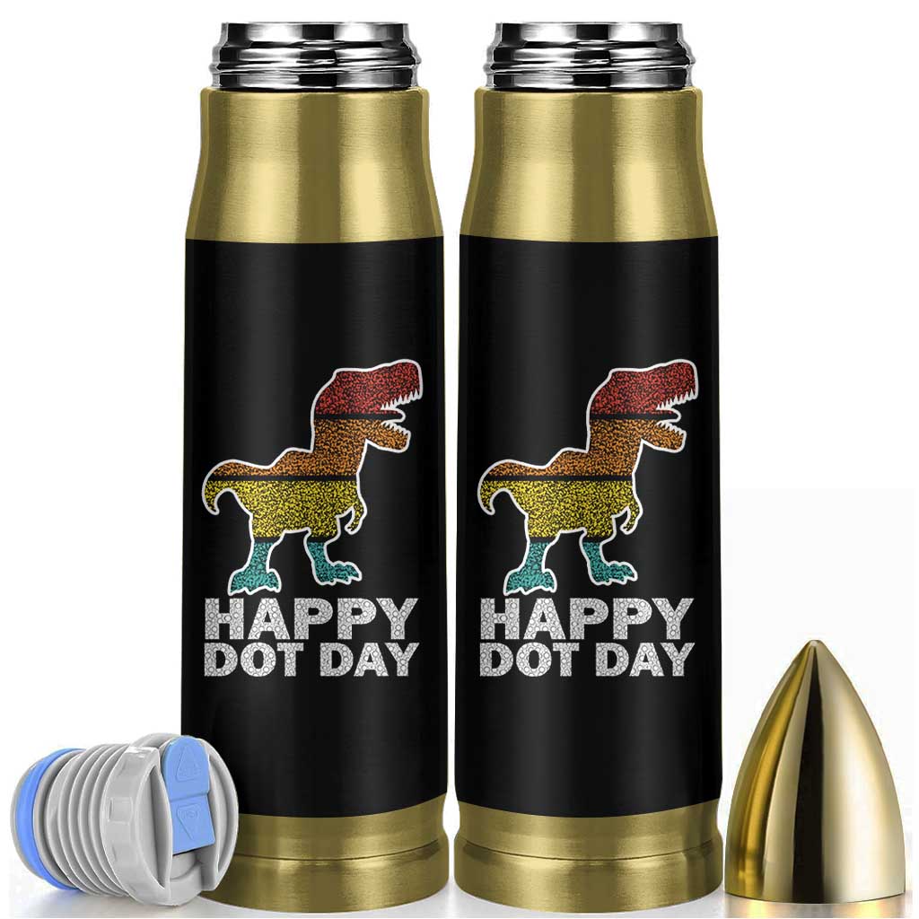 International Dot Day Dinosaur Bullet Tumbler Retro Colorful Polka Dot Dino Toddler Boys Kids