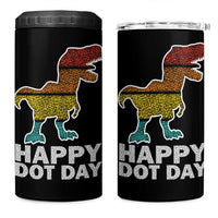 International Dot Day Dinosaur 4 in 1 Can Cooler Tumbler Retro Colorful Polka Dot Dino Toddler Boys Kids