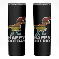 International Dot Day Dinosaur Skinny Tumbler Retro Colorful Polka Dot Dino Toddler Boys Kids