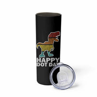 International Dot Day Dinosaur Skinny Tumbler Retro Colorful Polka Dot Dino Toddler Boys Kids