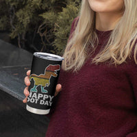 International Dot Day Dinosaur Tumbler Cup Retro Colorful Polka Dot Dino Toddler Boys Kids