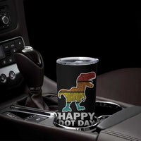 International Dot Day Dinosaur Tumbler Cup Retro Colorful Polka Dot Dino Toddler Boys Kids