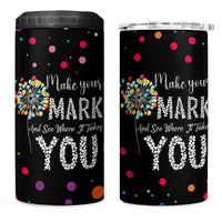 International Dot Day 4 in 1 Can Cooler Tumbler Make Your Mark Girls Boys Colorful Dandelion