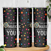 International Dot Day Skinny Tumbler Make Your Mark Girls Boys Colorful Dandelion