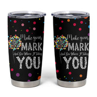 International Dot Day Tumbler Cup Make Your Mark Girls Boys Colorful Dandelion