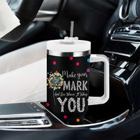 International Dot Day Tumbler With Handle Make Your Mark Girls Boys Colorful Dandelion
