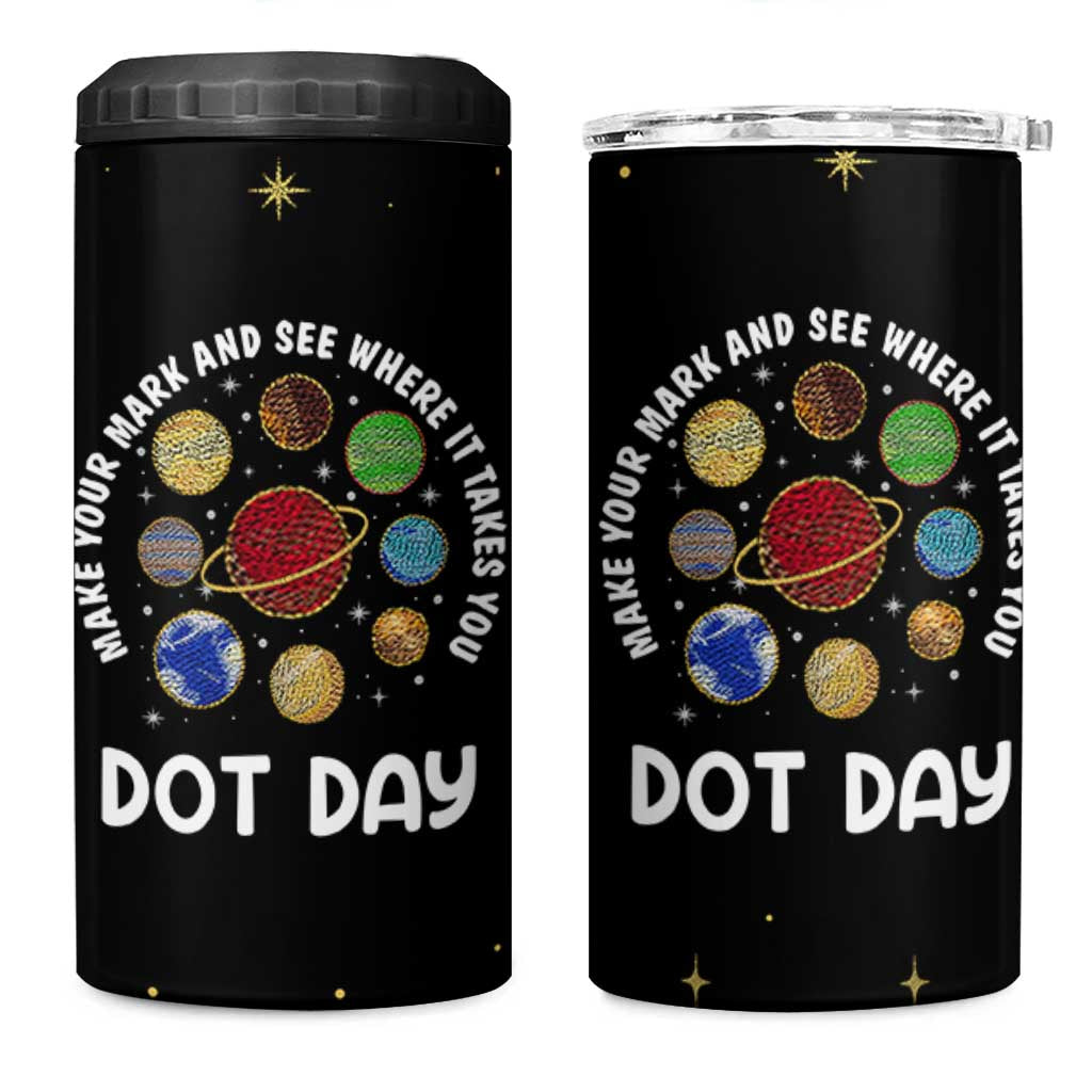International Dot Day 4 in 1 Can Cooler Tumbler Make Your Mark And See Where It Takes You