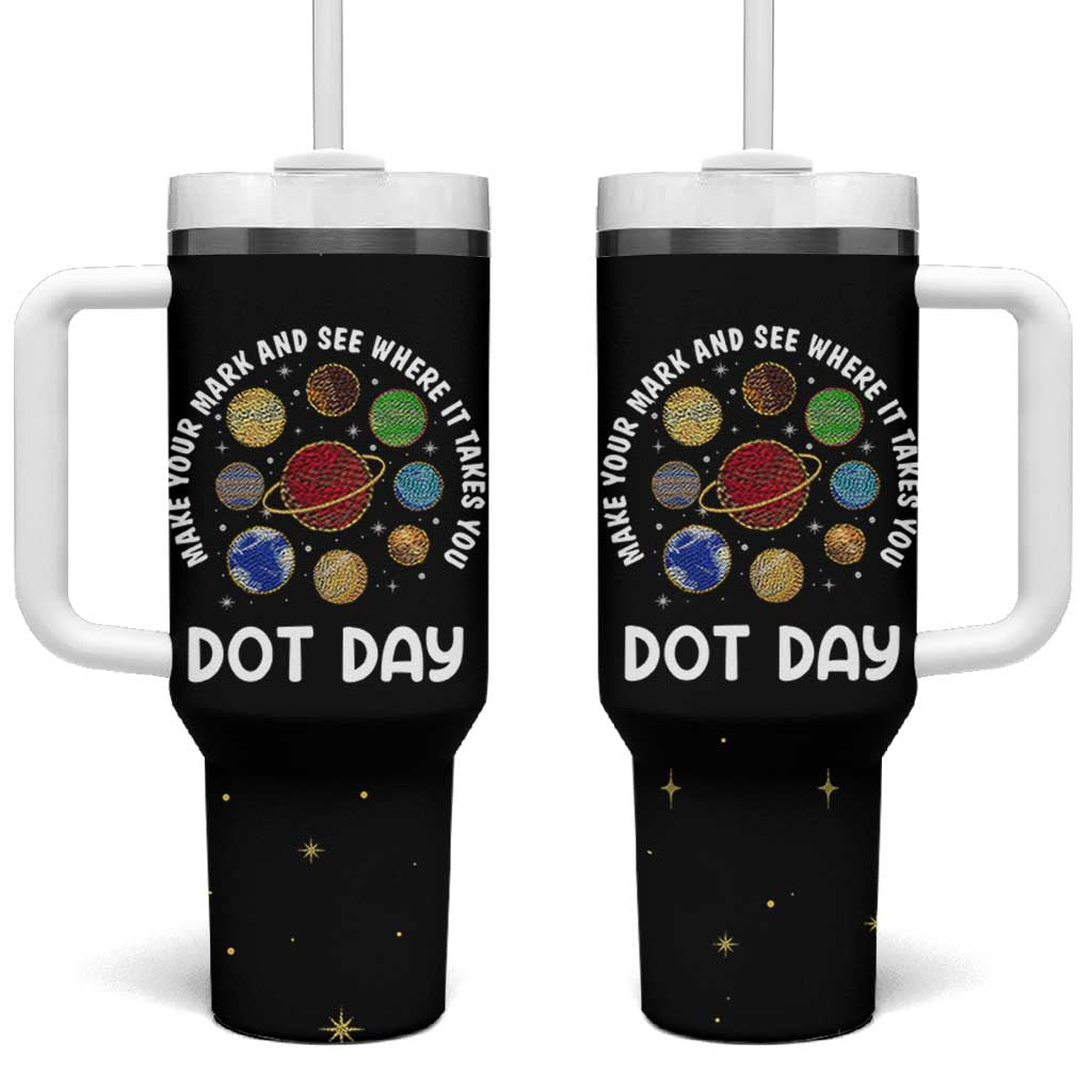 International Dot Day Tumbler With Handle Make Your Mark And See Where It Takes You