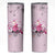 Pink Ghost Halloween Skinny Tumbler Funny Breast Cancer Ribbon - Wonder Print Shop