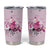 Pink Ghost Halloween Tumbler Cup Funny Breast Cancer Ribbon - Wonder Print Shop
