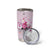 Pink Ghost Halloween Tumbler Cup Funny Breast Cancer Ribbon - Wonder Print Shop