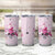 Pink Ghost Halloween Tumbler Cup Funny Breast Cancer Ribbon - Wonder Print Shop