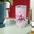 Pink Ghost Halloween Tumbler Cup Funny Breast Cancer Ribbon - Wonder Print Shop