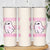 Breast Cancer Awareness Skinny Tumbler Pink Ribbon Boojee Halloween Spooky Warriror - Wonder Print Shop