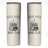Salem Book Club Skinny Tumbler Retro Witch Vibes Book Lovers