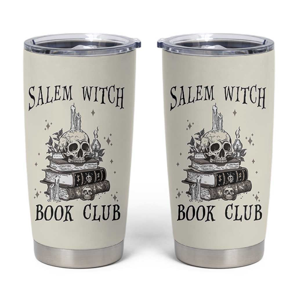 Salem Book Club Tumbler Cup Retro Witch Vibes Book Lovers