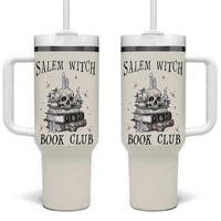 Salem Book Club Tumbler With Handle Retro Witch Vibes Book Lovers