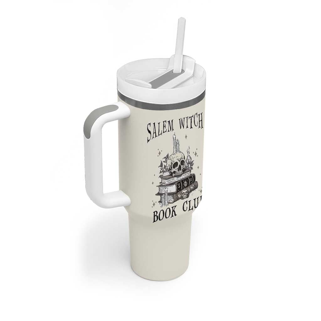Salem Book Club Tumbler With Handle Retro Witch Vibes Book Lovers