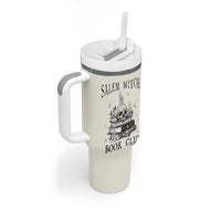 Salem Book Club Tumbler With Handle Retro Witch Vibes Book Lovers
