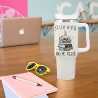 Salem Book Club Tumbler With Handle Retro Witch Vibes Book Lovers