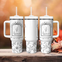 Book Lover Tumbler With Handle Floral Library A Well Read Woman Is A Dangerous Creature