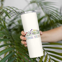 Personalized Wildflower Floral Skinny Tumbler Custom Name Birthday Gifts For Her Mothers Day