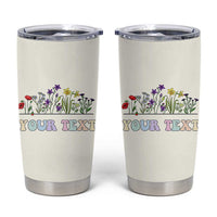 Personalized Wildflower Floral Tumbler Cup Custom Name Birthday Gifts For Her Mothers Day