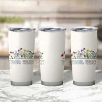 Personalized Wildflower Floral Tumbler Cup Custom Name Birthday Gifts For Her Mothers Day