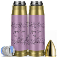 Personalized Wildflower Floral Bullet Tumbler Custom Name Gifts For Her Mothers Day Gift